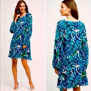 Anthro Tropical Paradise Dress